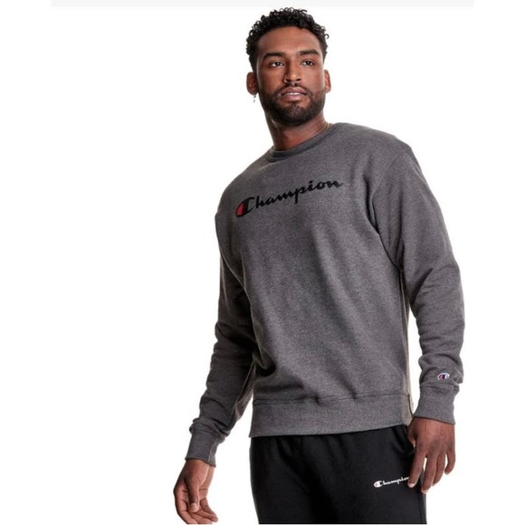 "Champion Graphic Powerblend Fleece Crew Neck Sweater - Small - Mens 157" - Picture 1 of 4
